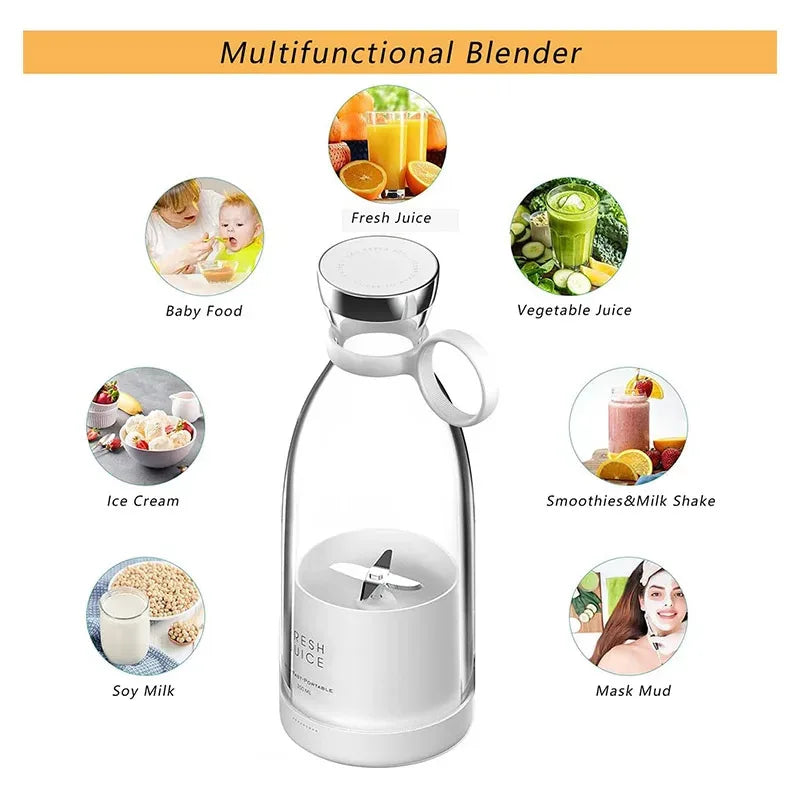 FRUTAFLASH GO MINI- Batidos de frutas, con carga USB magnética y multifuncional.