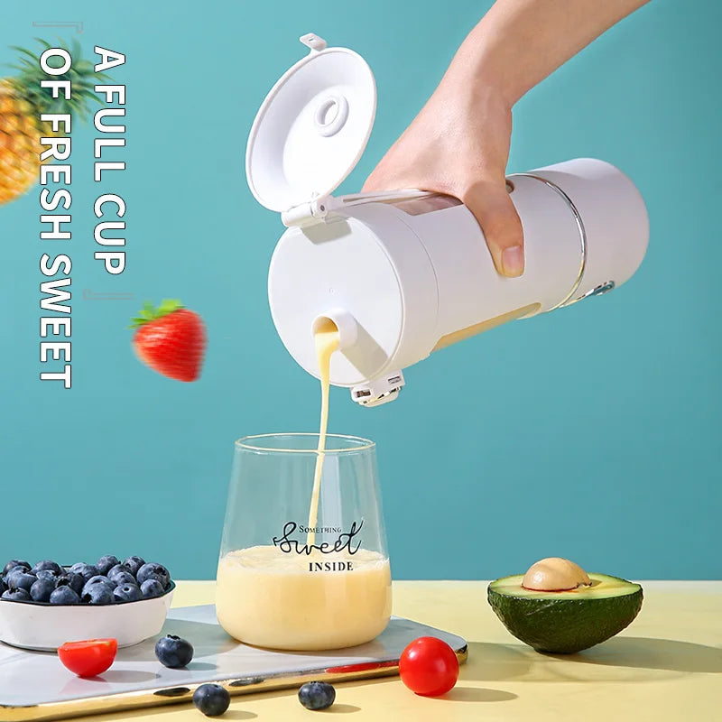 FRUTAFLASH GO-Batidos y smoothies de 700 ml con cuchillas de acero duraderas. Licuadora 2 en 1 portátil.